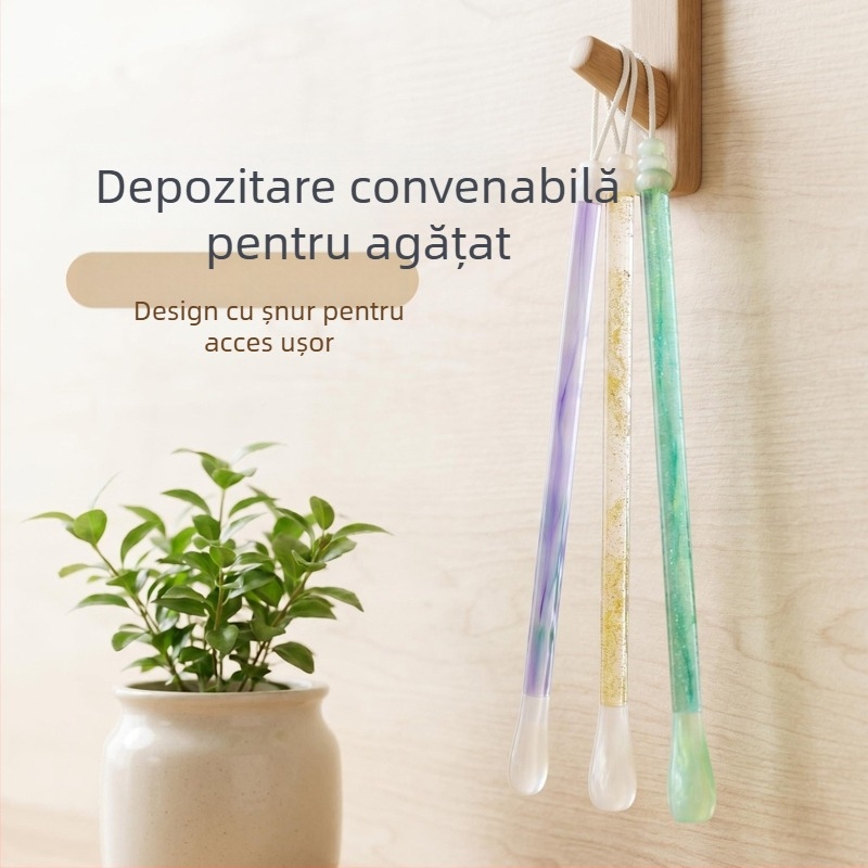Mărgele acrilice transparente colorate, mâner de pensulă, instrumente de caligrafie și accesorii culturale creative