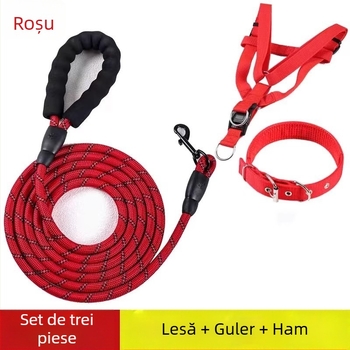 Lesă pentru câini de talie mare, medie și mică, lungime 2–3 m