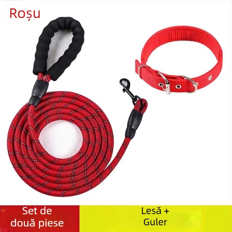 Lesă pentru câini de talie mare, medie și mică, lungime 2–3 m