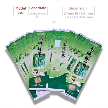 Ceai verde 250 g, pungi vidate cu buzunar interior, ambalaj ceai sigilat termic