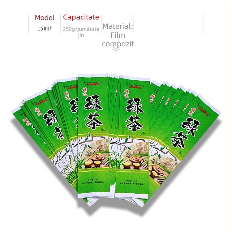 Ceai verde 250 g, pungi vidate cu buzunar interior, ambalaj ceai sigilat termic