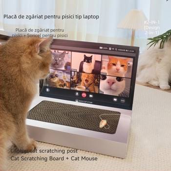 Placă de zgâriere pentru pisici în formă de caiet, carton ondulat rezistent la zgârieturi, jucărie pentru pisici și accesorii pentru pisici