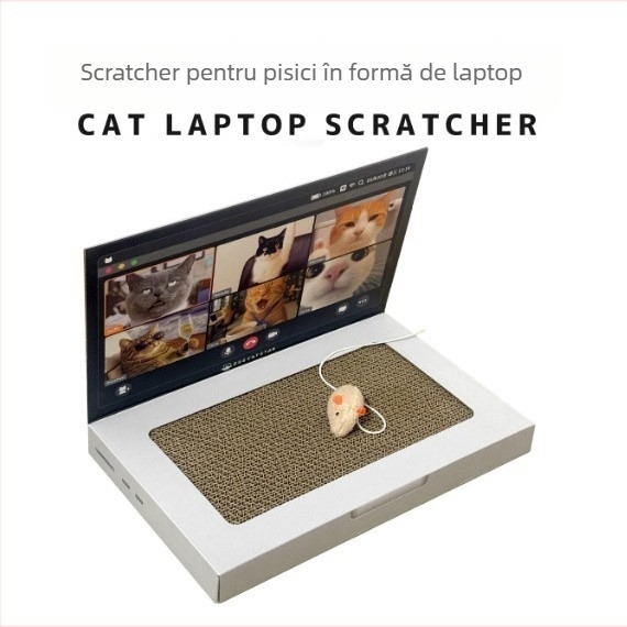 Placă de zgâriere pentru pisici în formă de caiet, carton ondulat rezistent la zgârieturi, jucărie pentru pisici și accesorii pentru pisici