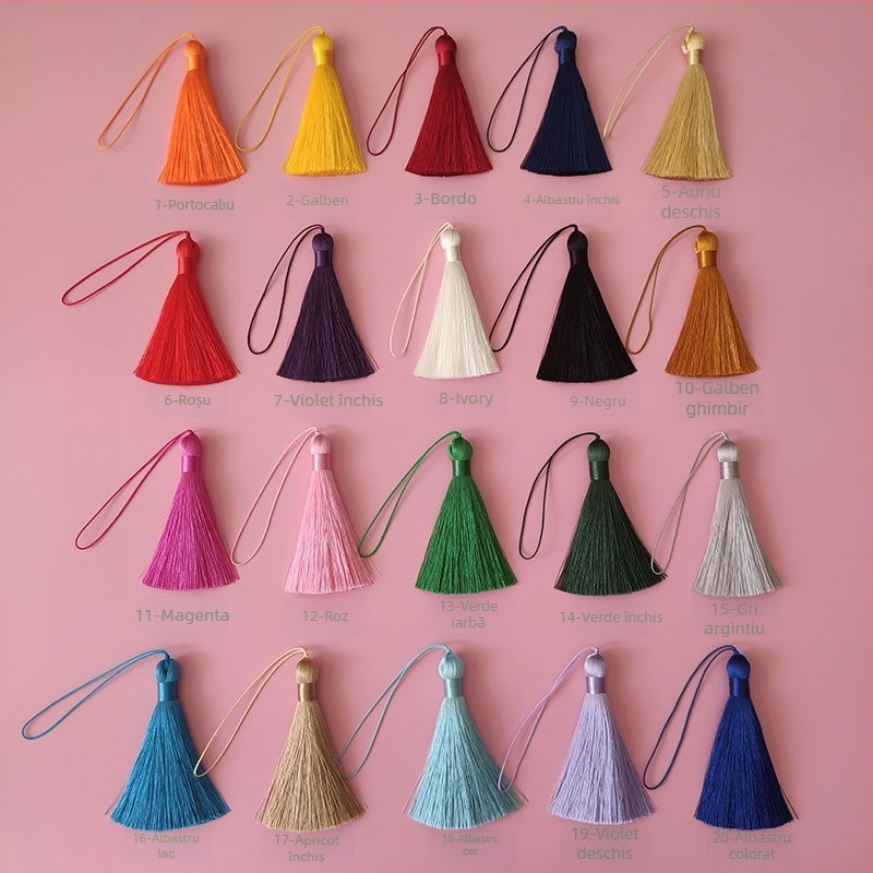 Pandantiv din poliester cu ciucuri, accesoriu pentru mașină și decor de casă