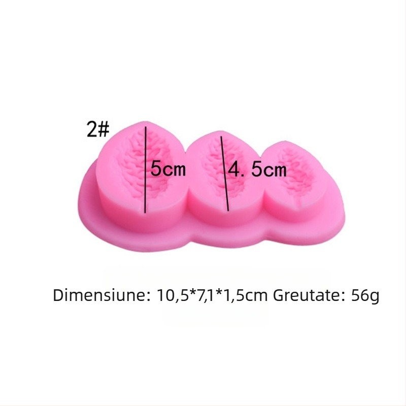 Formă din silicon în două forme: con de pin și semințe de pin pentru fondant, decorarea prăjiturilor și ciocolată