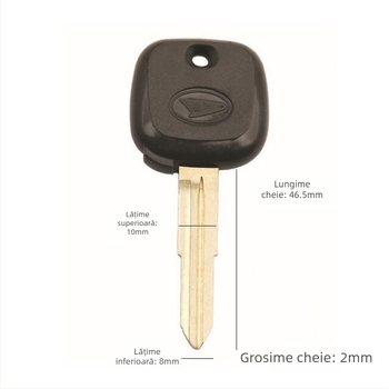 Carcasă pentru cheie Daihatsu pentru modificarea cheii secundare, model B-198, carcasă din nylon cu nucleu din cupru alb