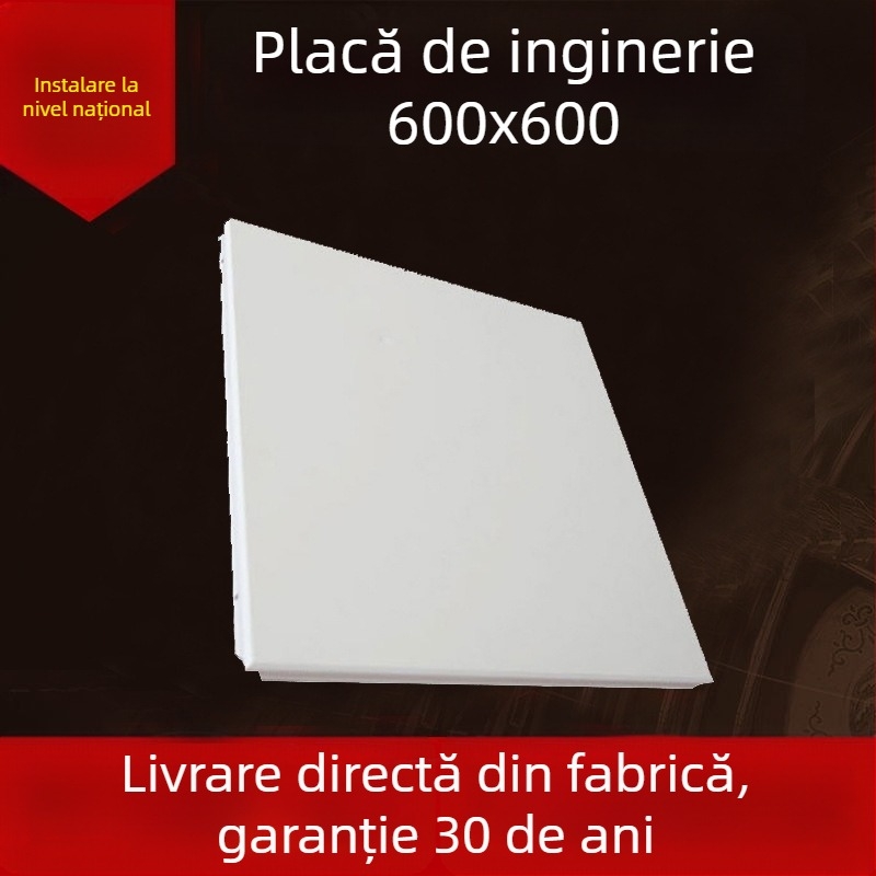 Placă de tavan din aluminiu 600x600, plafon integrat pentru birou
