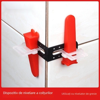 Nivela de colț pentru plăci ceramice, îmbinare rapidă pentru zidărie, reglaj profesional și fixare