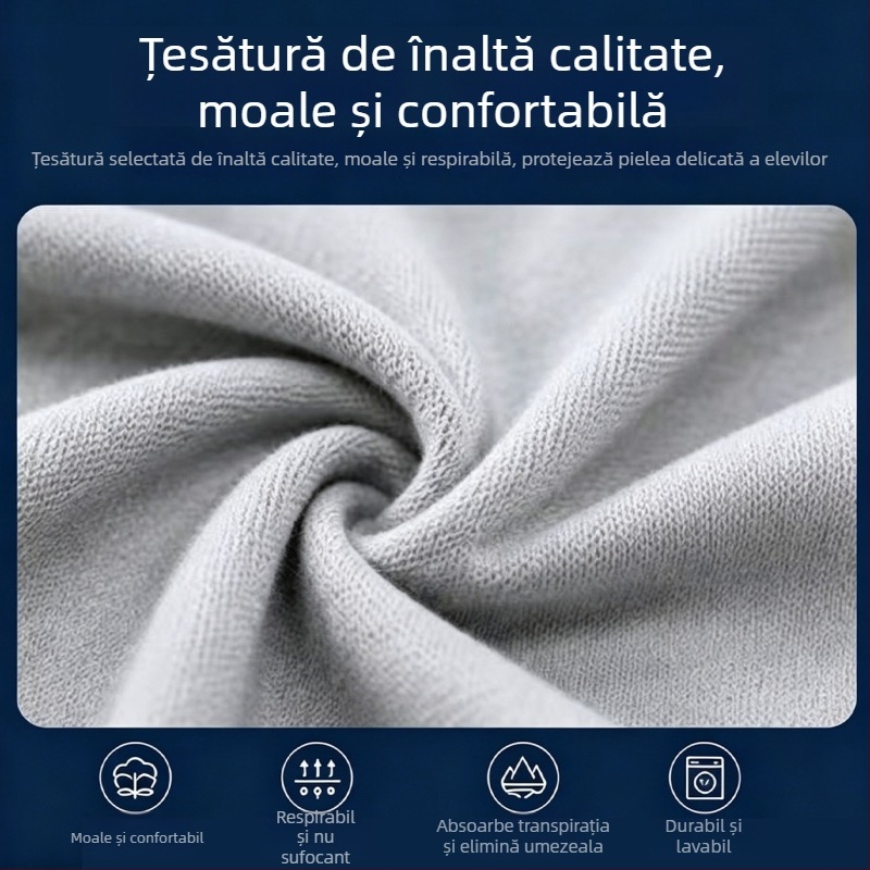 Set de uniformă școlară de vară pentru elevi din învățământul primar, tricou cu mânecă scurtă și pantaloni scurți, îmbrăcăminte sport respirabilă pentru evenimente școlare, unisex