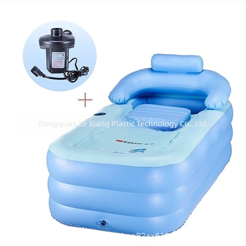 Cadă gonflabilă mare pentru adulți, material îngroșat, potrivită pentru baie și piscină.