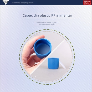Cana mini găleată creativă, din plastic, cu capacitate mare, drăguță și portabilă pentru copii și elevi, rezistentă la cădere și practică.