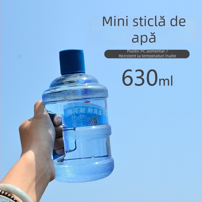 Cana mini găleată creativă, din plastic, cu capacitate mare, drăguță și portabilă pentru copii și elevi, rezistentă la cădere și practică.