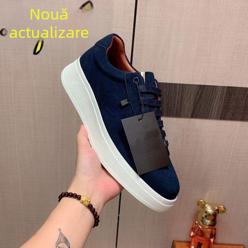 Pantofi sport casual pentru bărbați, toamnă, respirabili, finisaj mat, ușori, talpă groasă, amortizare