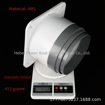 Valvă ABS premium, dual-use, pentru hotă și conductă de evacuare comună