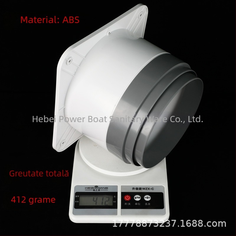 Valvă ABS premium, dual-use, pentru hotă și conductă de evacuare comună