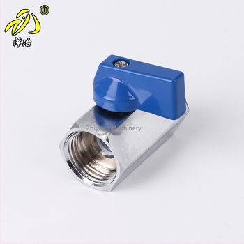 Valvă mini din cupru pur, dimensiuni 1/4, 3/8 și 1/2 inch, finisaj electroplacat lustruit, pentru sisteme de filtrare a apei, filet interior și exterior