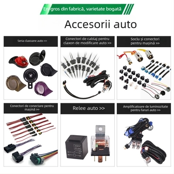 Releu impermeabil 12V/24V, cu 4 pini și 5 pini, compact, universal pentru mașină, cu soclu