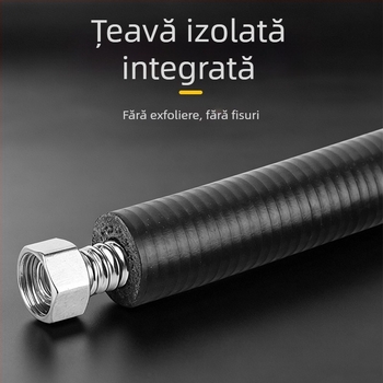 Furtun ondulat izolat, rezistent la explozie, pentru boilere, oțel inoxidabil 304, rezistent la temperaturi înalte, furtun de alimentare cu apă solară de 1/2 inch