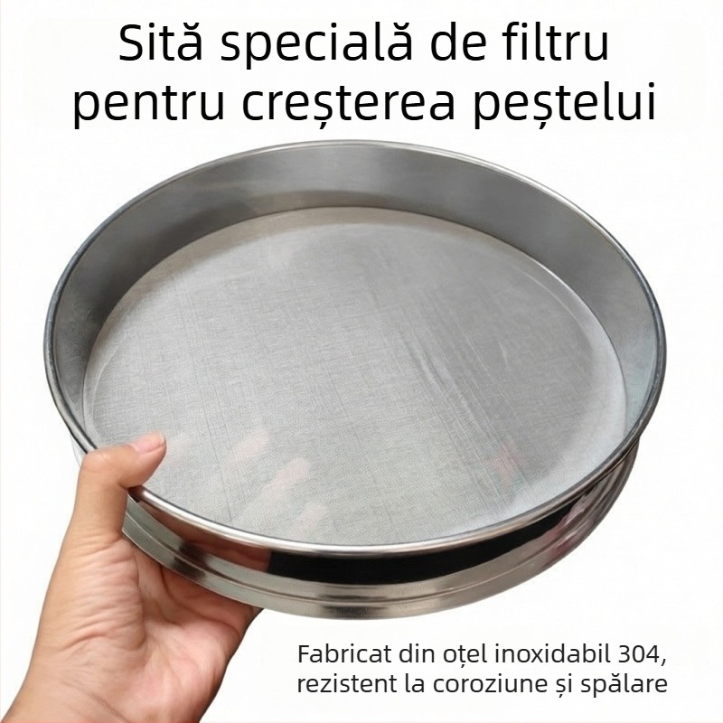 Filtru circular din oțel inoxidabil ultrafin pentru acvariu și iaz
