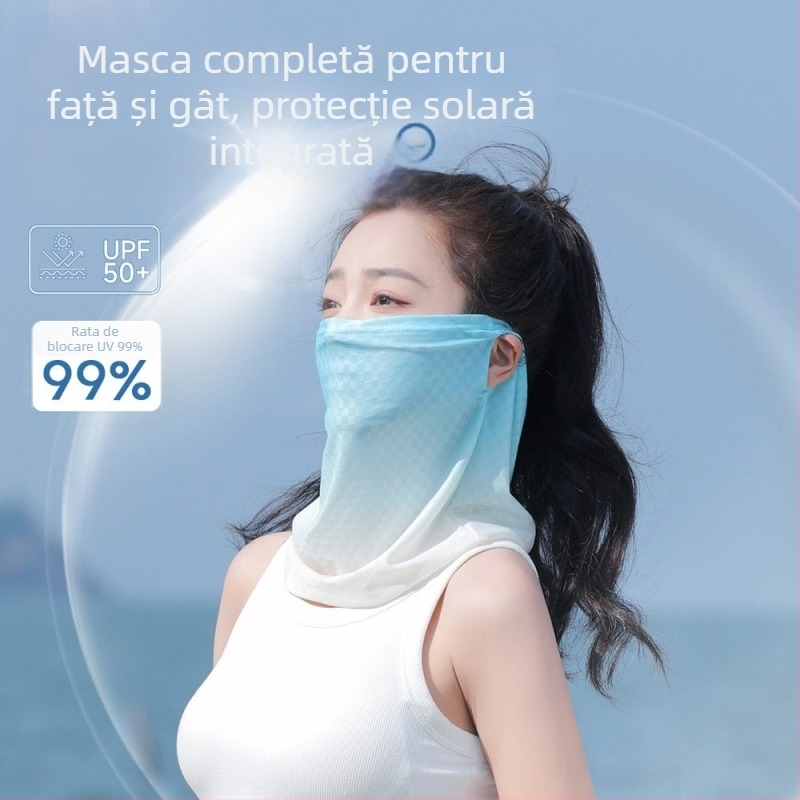 Mască de protecție solară Ice Silk pentru femei, ușoară pentru utilizare în aer liber