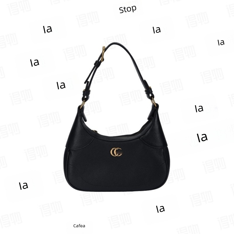 GG2026 Geantă din piele de vițel cu lanț pentru femei, formă de lună, cu un singur curea, crossbody versatilă