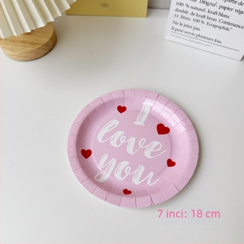 Farfurii de hârtie de unică folosință de 9 inch, design frunze de banană, rotunde, set de 10 bucăți