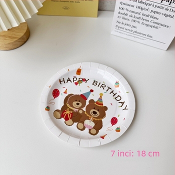 Farfurii de hârtie de unică folosință de 9 inch, design frunze de banană, rotunde, set de 10 bucăți