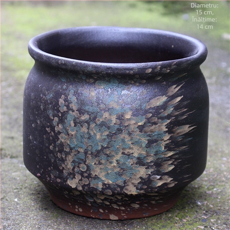 Ghiveci din lut purpuriu Yixing, decor creativ pentru casa pentru suculente, ghiveci ceramic pentru balcon