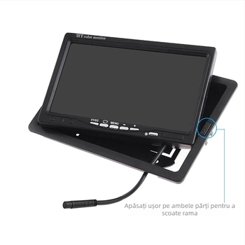 Monitor LCD de 7 inch pentru tetieră auto cu intrări video duale