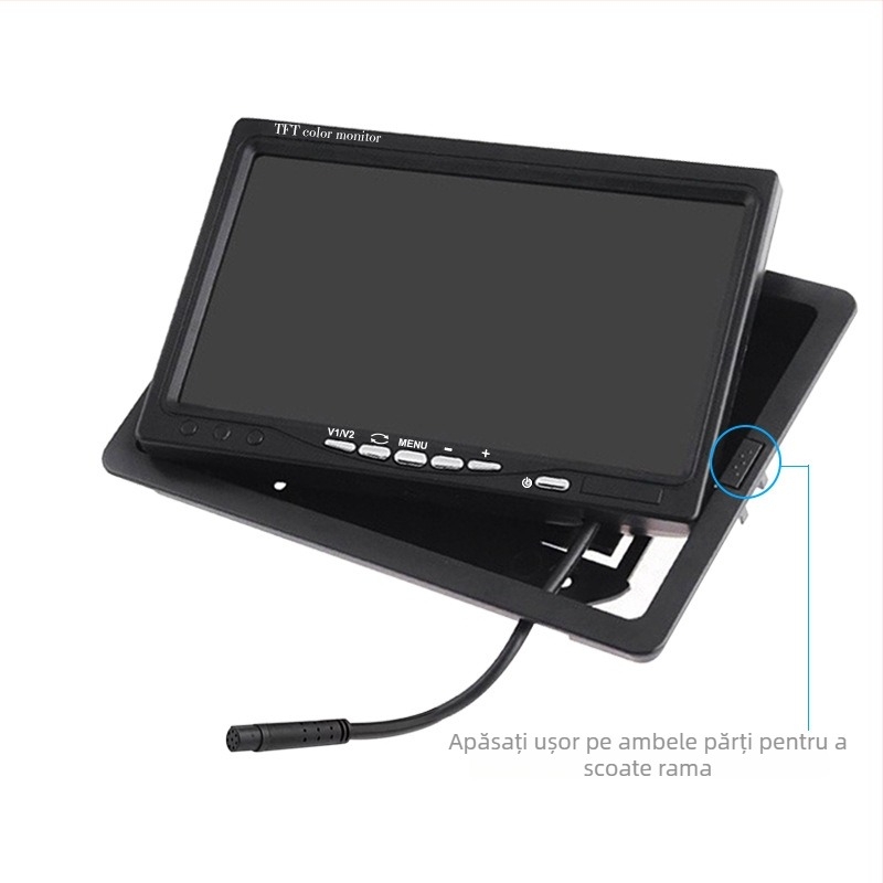 Monitor LCD de 7 inch pentru tetieră auto cu intrări video duale