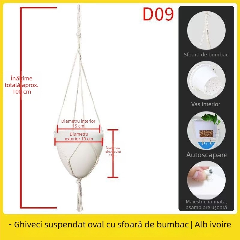 Olinzer ghiveci de flori din plastic, în formă de ou, diametru 10 cm, turnare prin injecție monobloc, durabil.