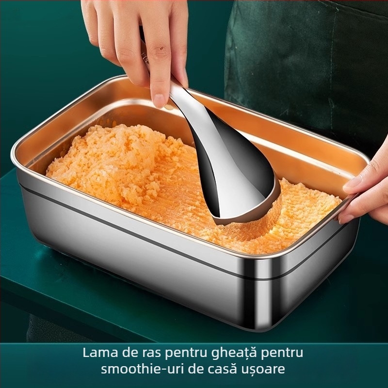 Mașină manuală de mărunțire a gheții din oțel inoxidabil 304, pentru uz casnic