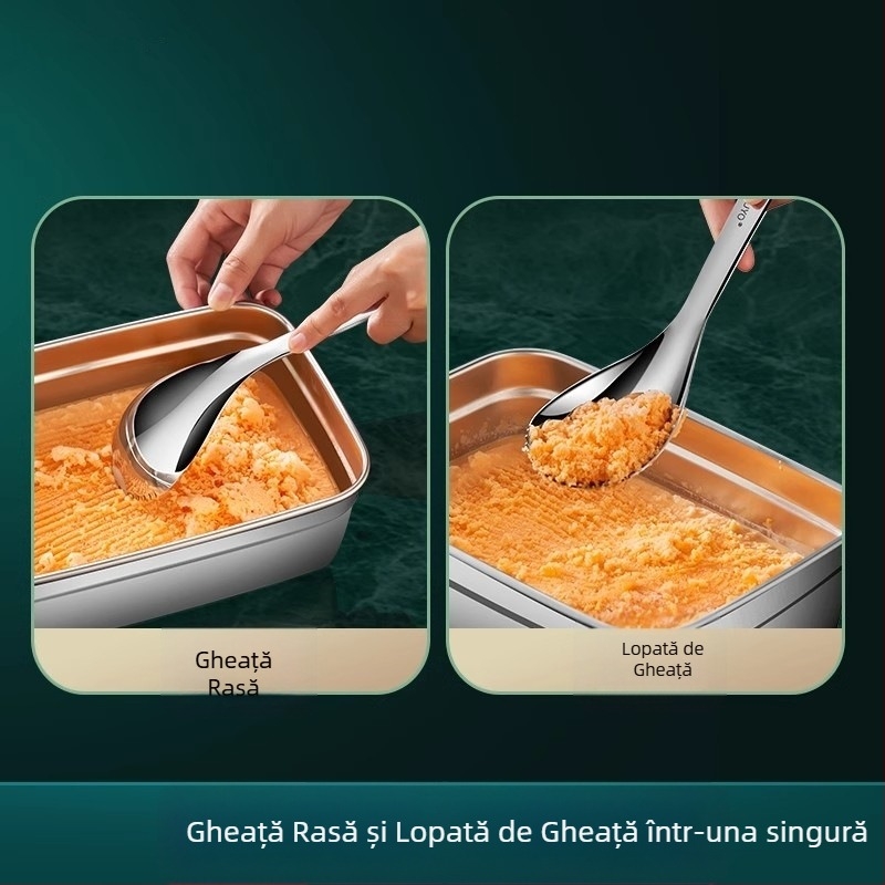 Mașină manuală de mărunțire a gheții din oțel inoxidabil 304, pentru uz casnic