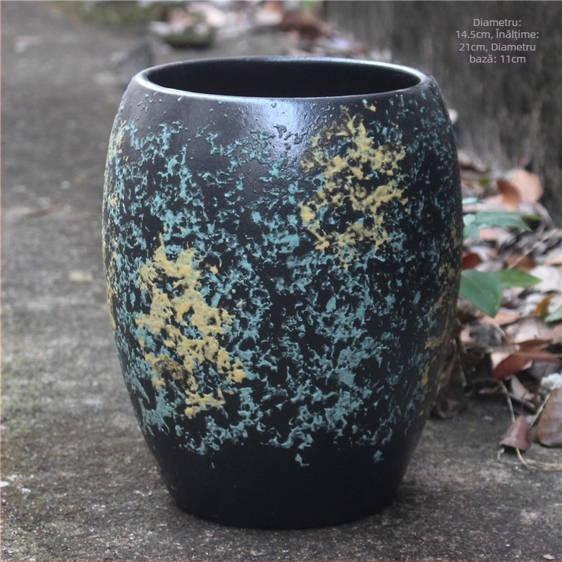 Ghiveci ceramic Yixing din lut purpuriu, pentru uz casnic, pentru suculente și bougainvillea, diametru mare, ceramică grosieră, lux discret