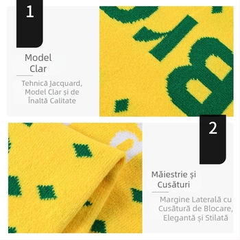 Șal tricotat jacquard cu ciucuri pentru fanii cluburilor de fotbal