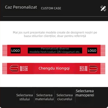 Șal tricotat jacquard cu ciucuri pentru fanii cluburilor de fotbal