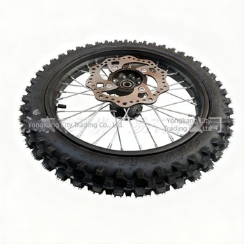 Roata spate cu ansamblu de butuc pentru motociclete off-road, dimensiune 60/100-14 inci, nucleu tambur întărit și disc C