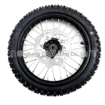 Roata spate cu ansamblu de butuc pentru motociclete off-road, dimensiune 60/100-14 inci, nucleu tambur întărit și disc C