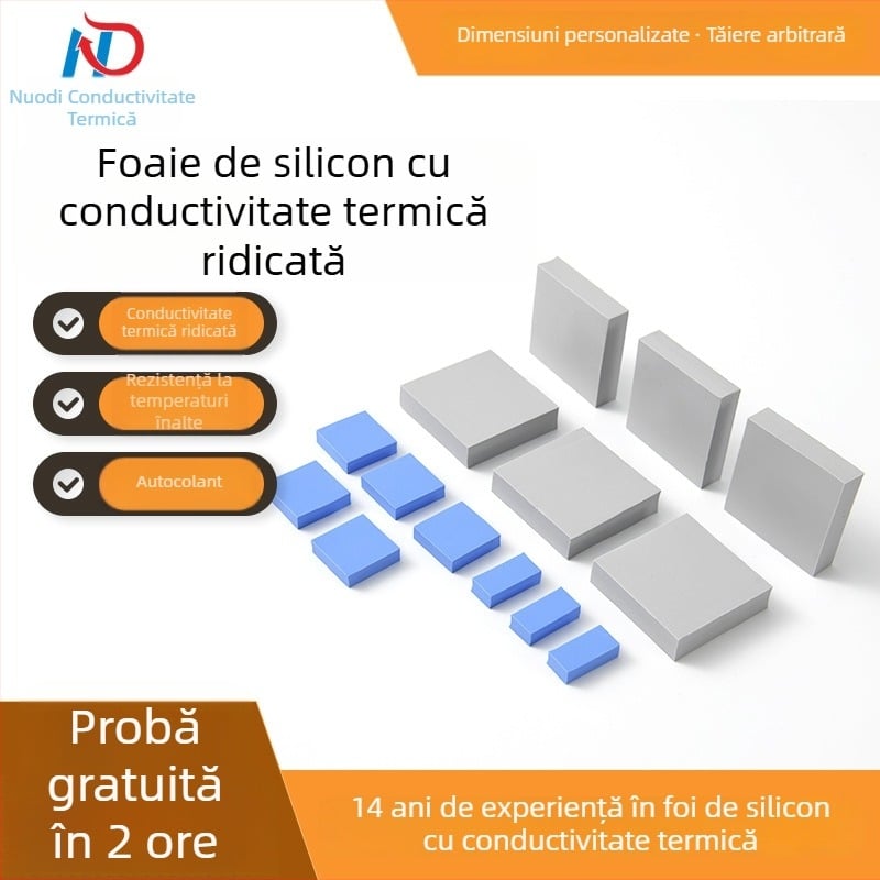 Pad din silicon termic pentru electronice – conductivitate înaltă pentru disiparea căldurii la IC-uri și cipuri robotice