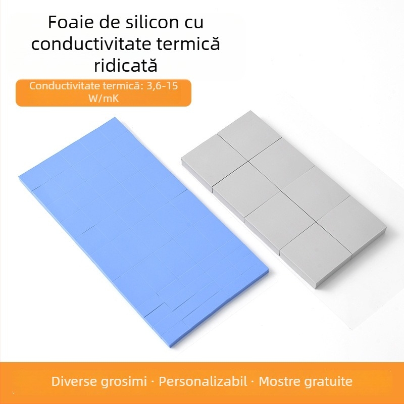 Pad din silicon termic pentru electronice – conductivitate înaltă pentru disiparea căldurii la IC-uri și cipuri robotice