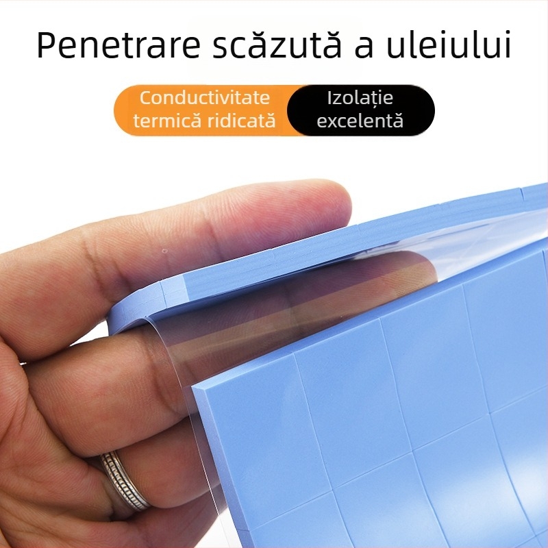 Pad din silicon termic pentru electronice – conductivitate înaltă pentru disiparea căldurii la IC-uri și cipuri robotice