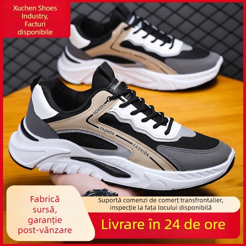 Pantofi sport pentru bărbați, respirabili, cu șireturi, casual și versatili