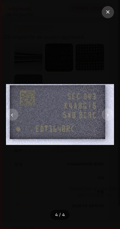 K4B1G1646G K4B1G1646G-BCH9 BGA IC cip