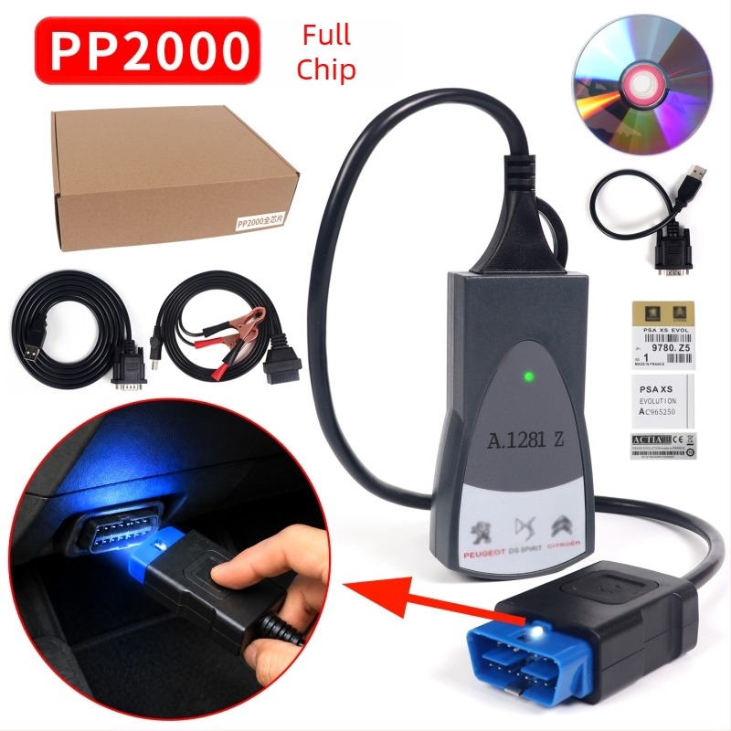 Instrument de diagnoză PP2000 cu cip Lexia3 Diagbox pentru Peugeot și Citroën