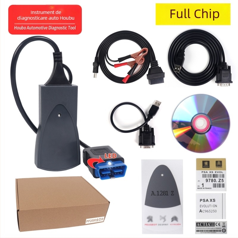Instrument de diagnoză PP2000 cu cip Lexia3 Diagbox pentru Peugeot și Citroën