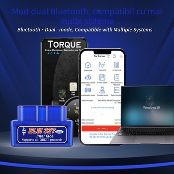 Elm327 Bluetooth PIC25K80 Chip V1.5 Instrument de diagnoză auto OBD2