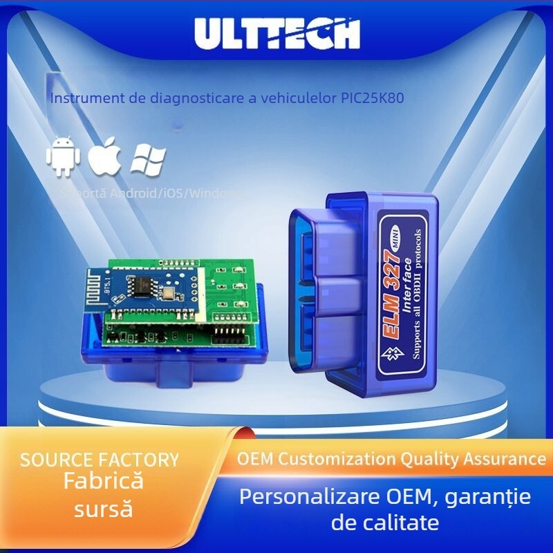Elm327 Bluetooth PIC25K80 Chip V1.5 Instrument de diagnoză auto OBD2