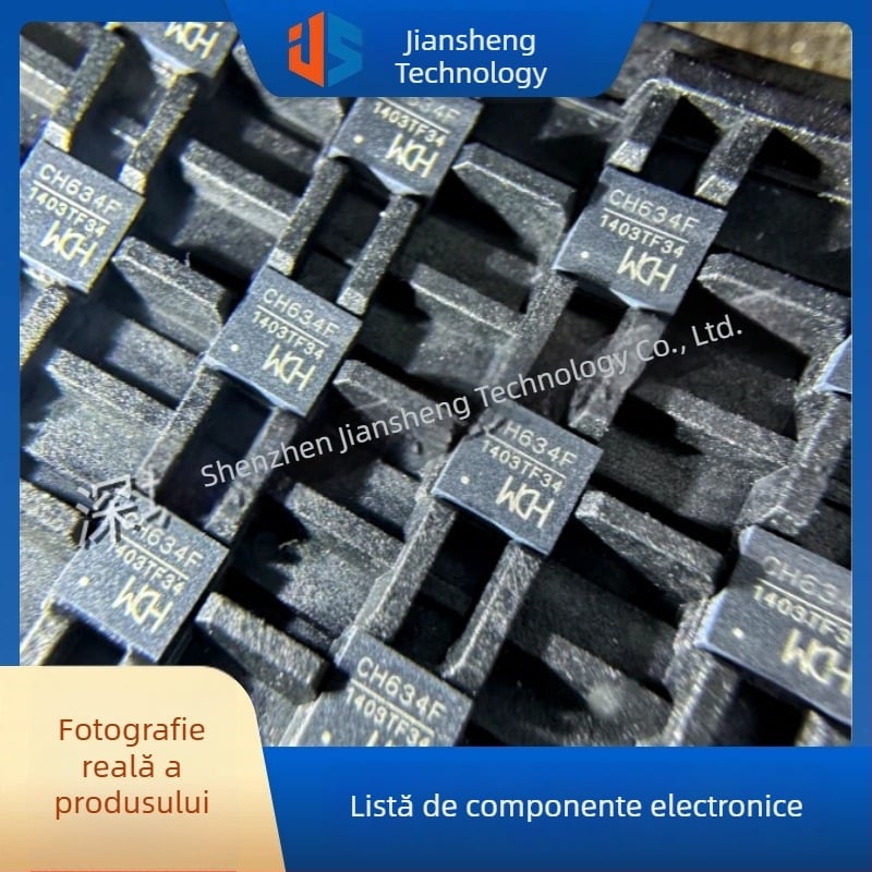 CH634F QFN-32, alimentare duală, controller hub USB 3.0 industrial, 4 porturi