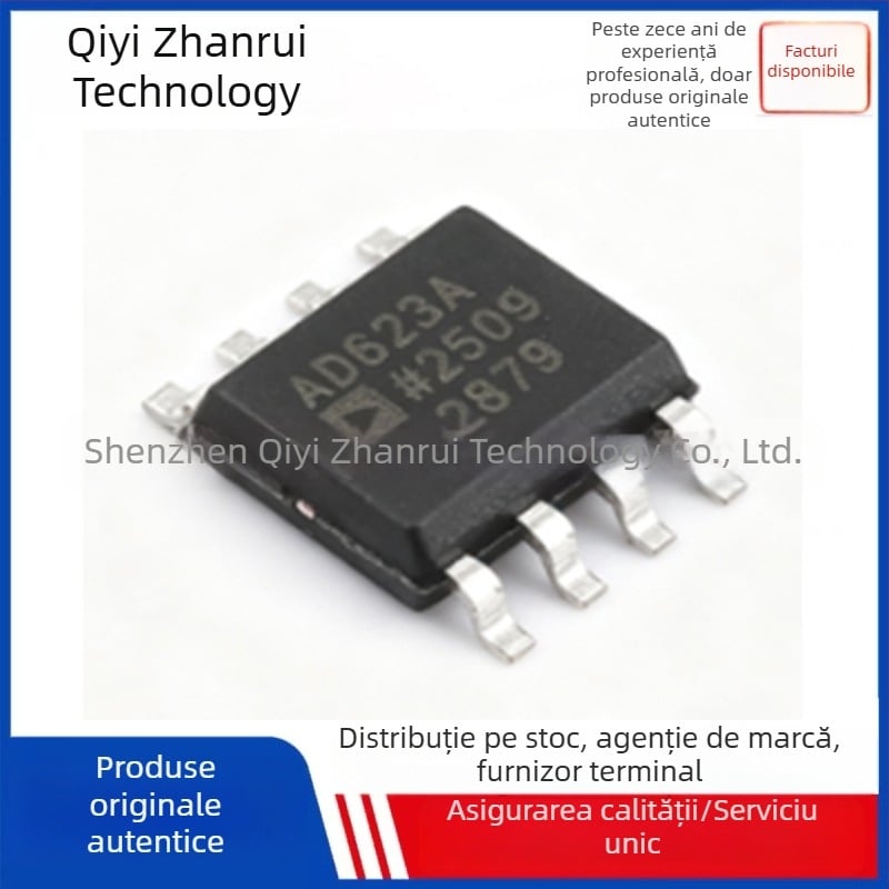 AD623ARZ-R7 SOIC-8 Amplificator de instrumentație cu alimentare pe o singură sursă Rail-to-Rail IC