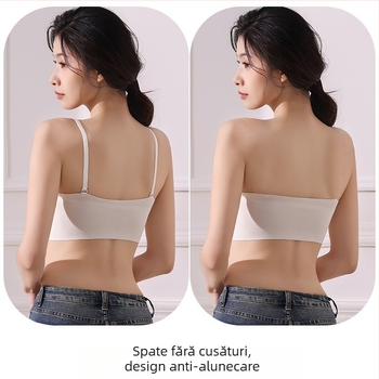 Bralette din dantelă cu bretele detașabile, spate decupat